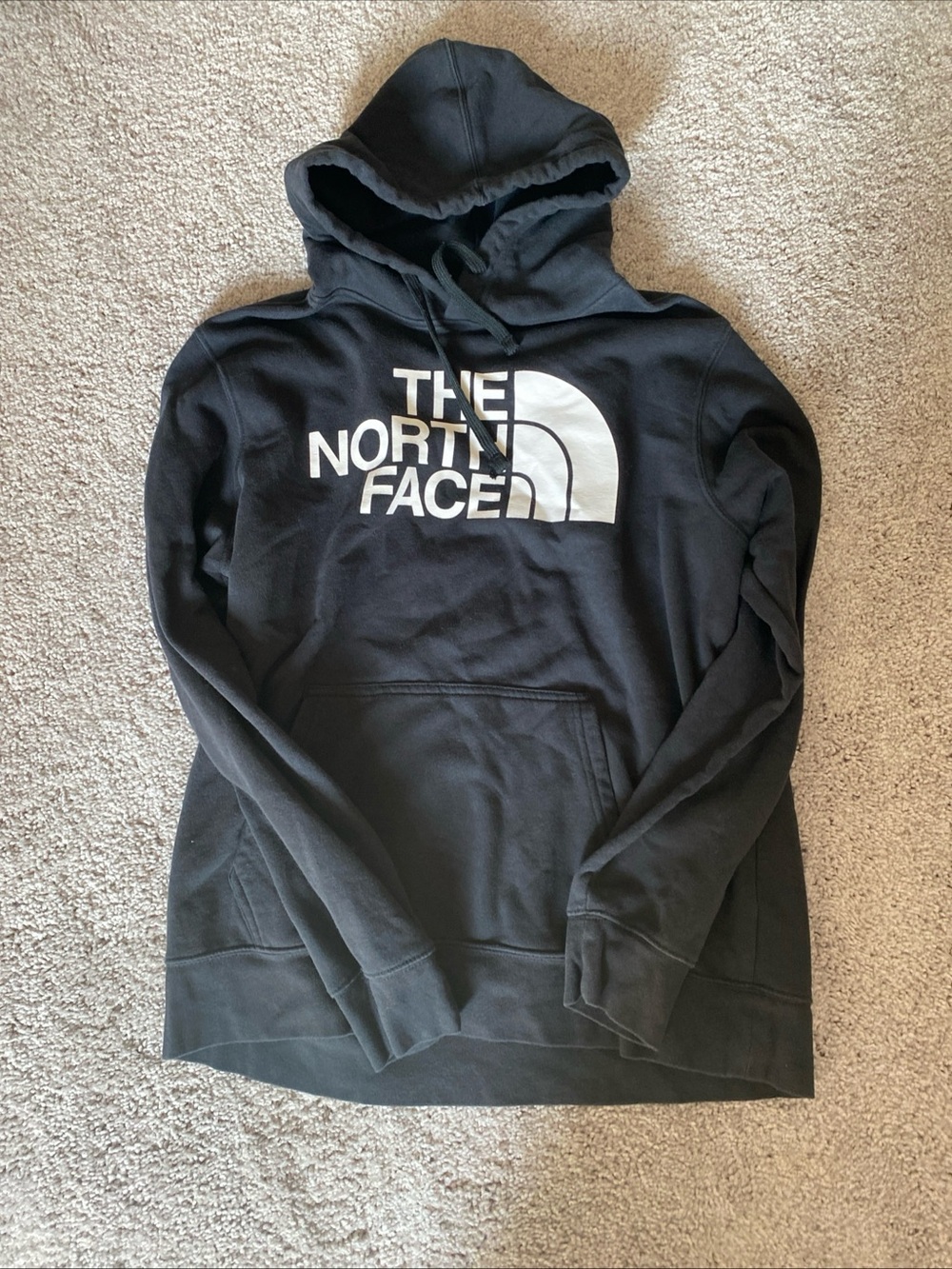 The north face hoodie logo half dorm black Large